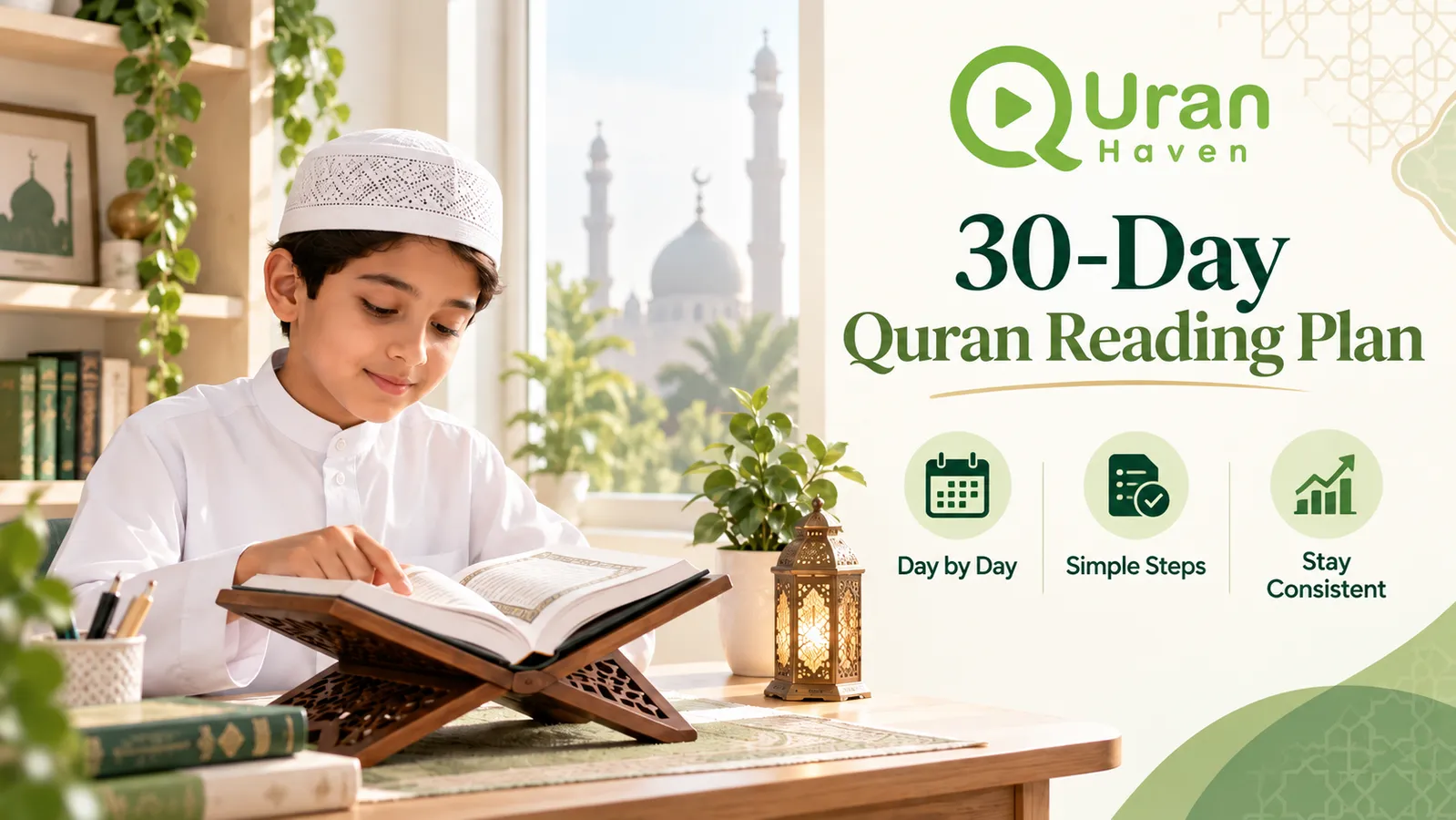 30-day Quran reading plan for beginners building accuracy and fluency