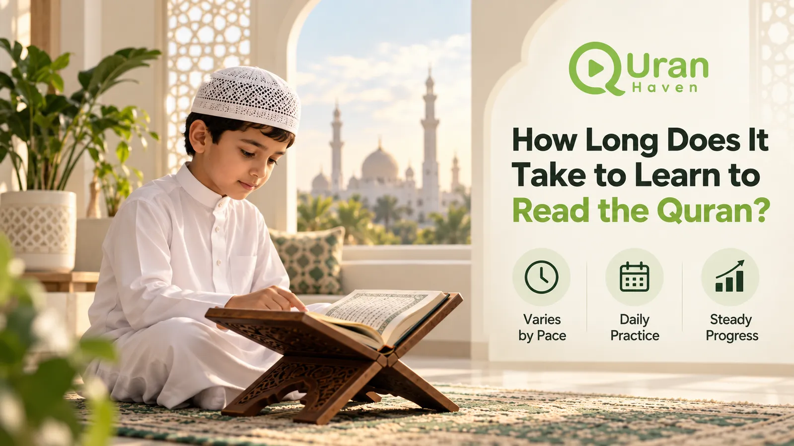Beginner learning how long it takes to read the Quran confidently